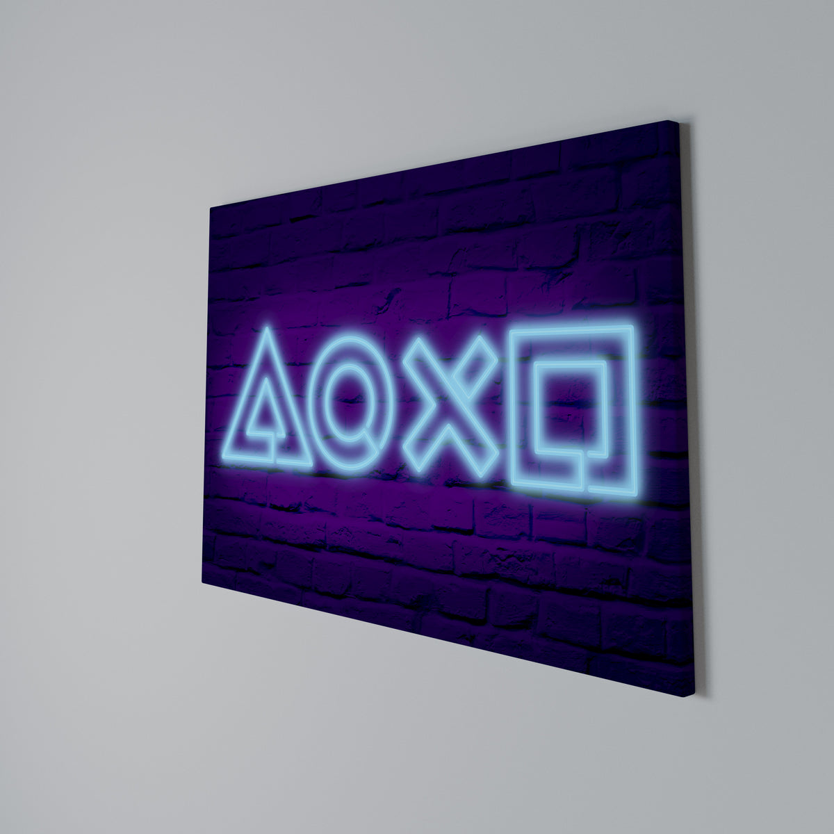 NEON PULSE GAMING Horizontal Canvas Print