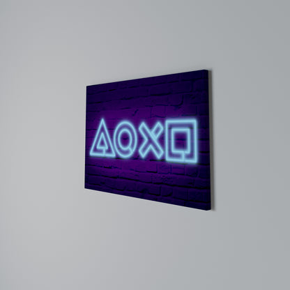 NEON PULSE GAMING Horizontal Canvas Print