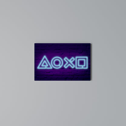 NEON PULSE GAMING Horizontal Canvas Print