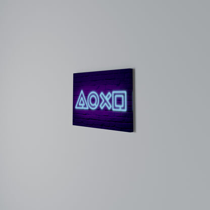 NEON PULSE GAMING Horizontal Canvas Print