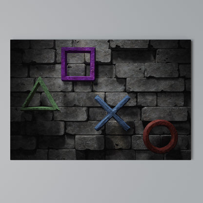 UNDERGOUND CONSOLE ICONS Horizontal Canvas Print