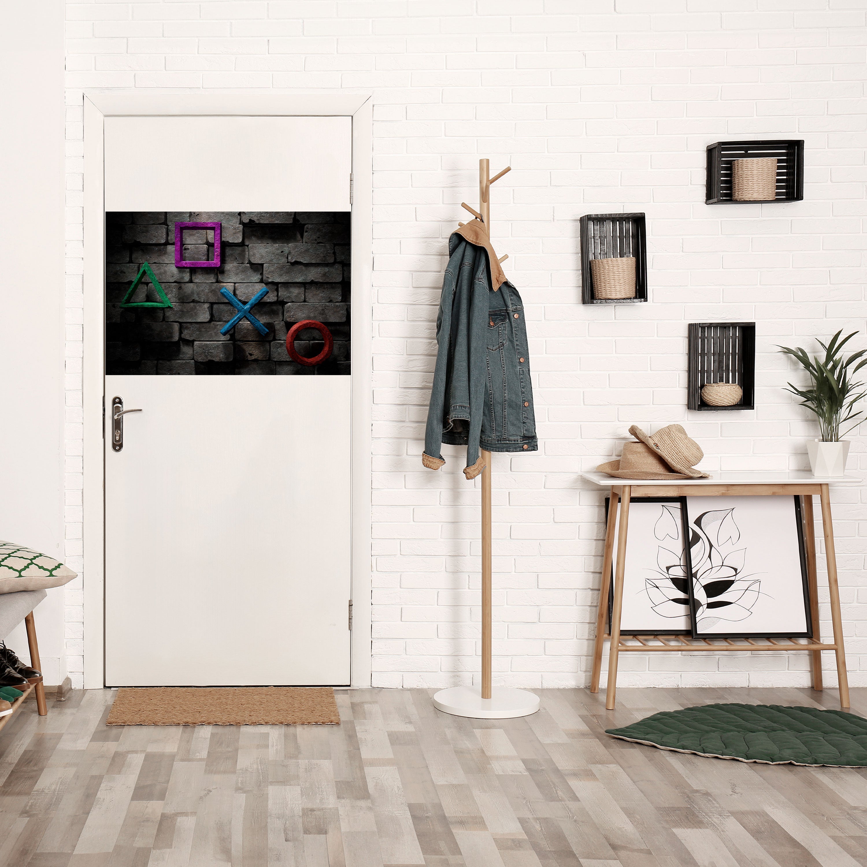 UNDERGOUND CONSOLE ICONS Peel and Stick Horizontal Poster