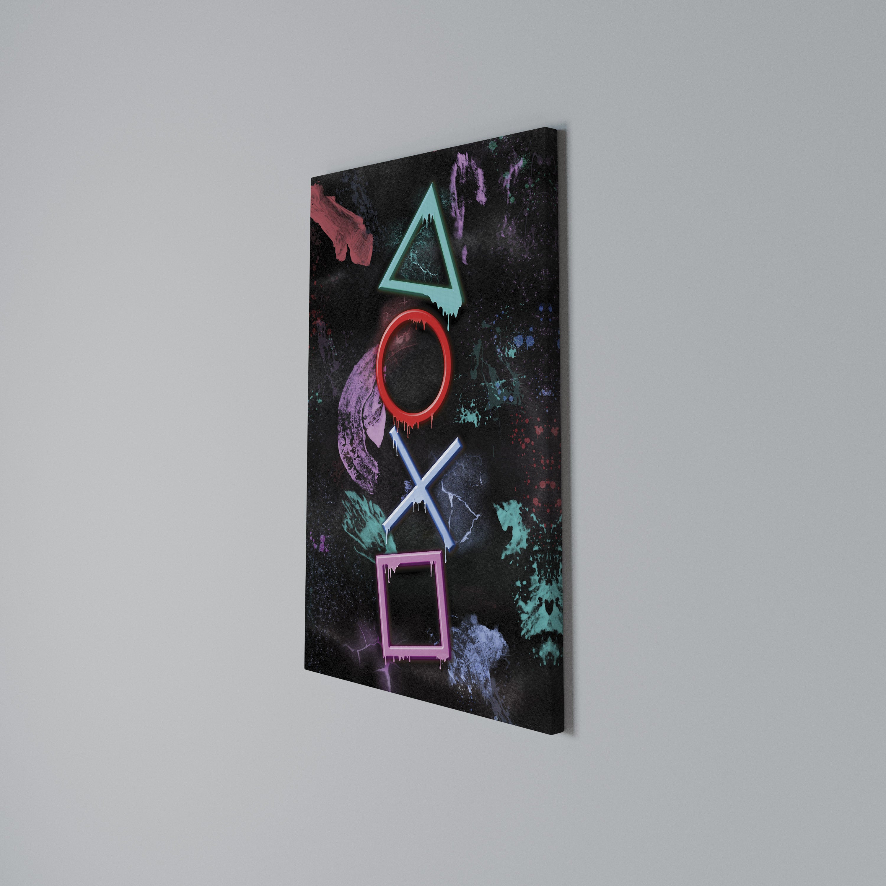 UPRISING NEON ICONS Vertical Canvas Print