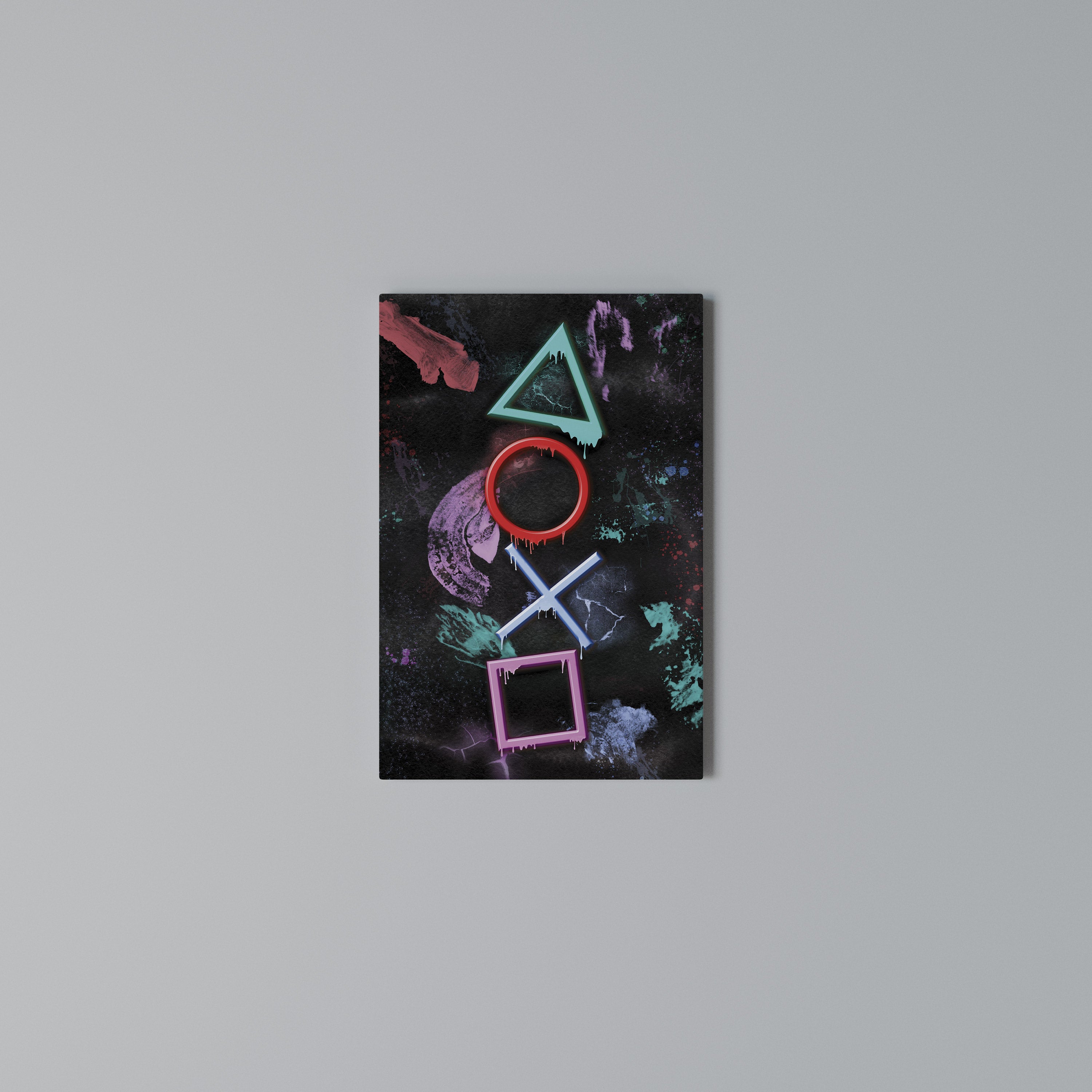 UPRISING NEON ICONS Vertical Canvas Print