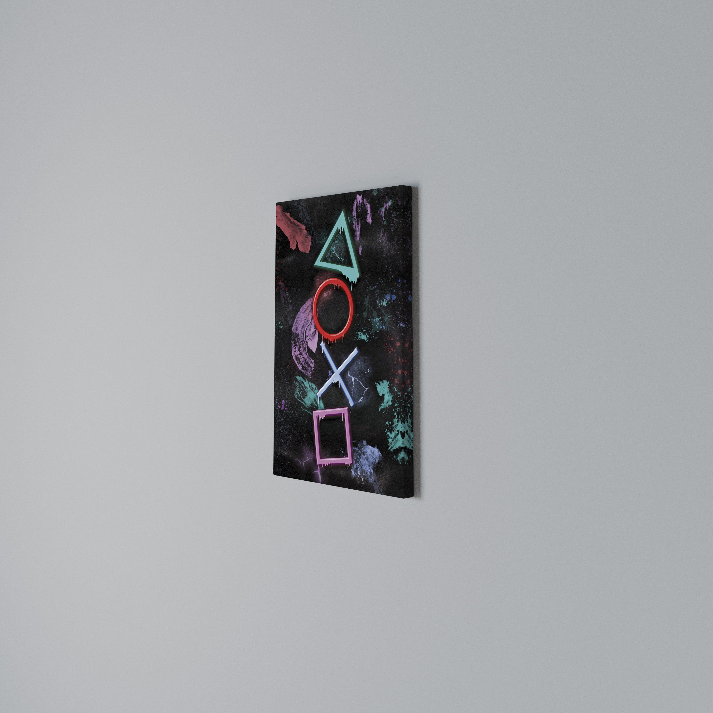 UPRISING NEON ICONS Vertical Canvas Print
