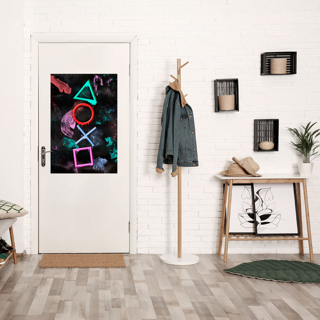 UPRISING NEON ICONS Peel and Stick Vertical Poster