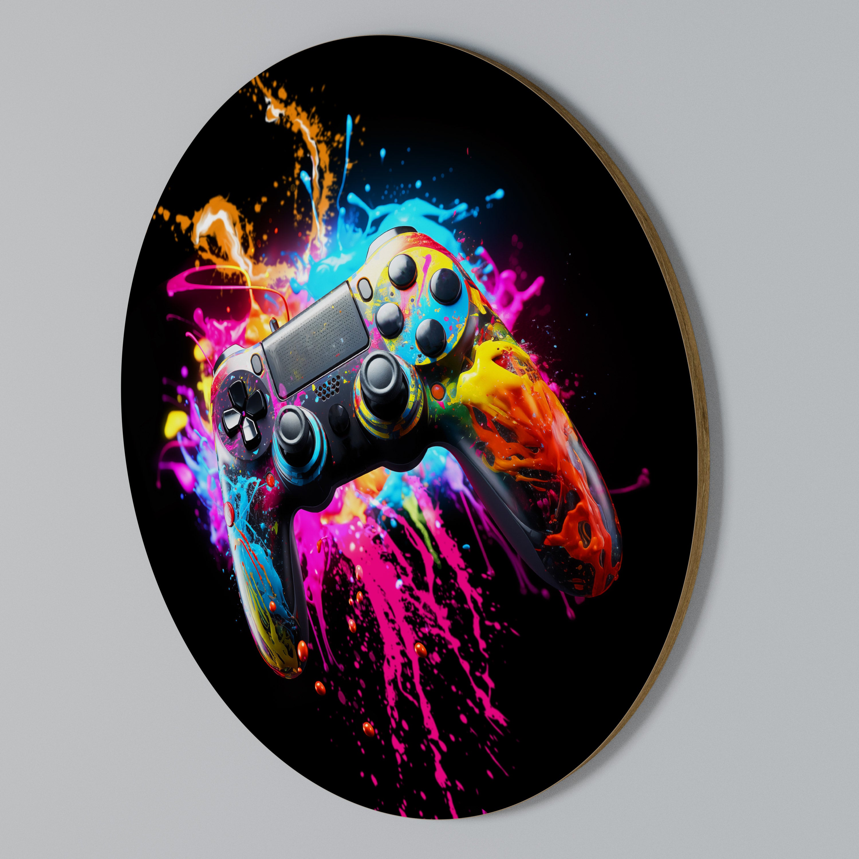 GAMING LUSH Arte de Parede Redonda