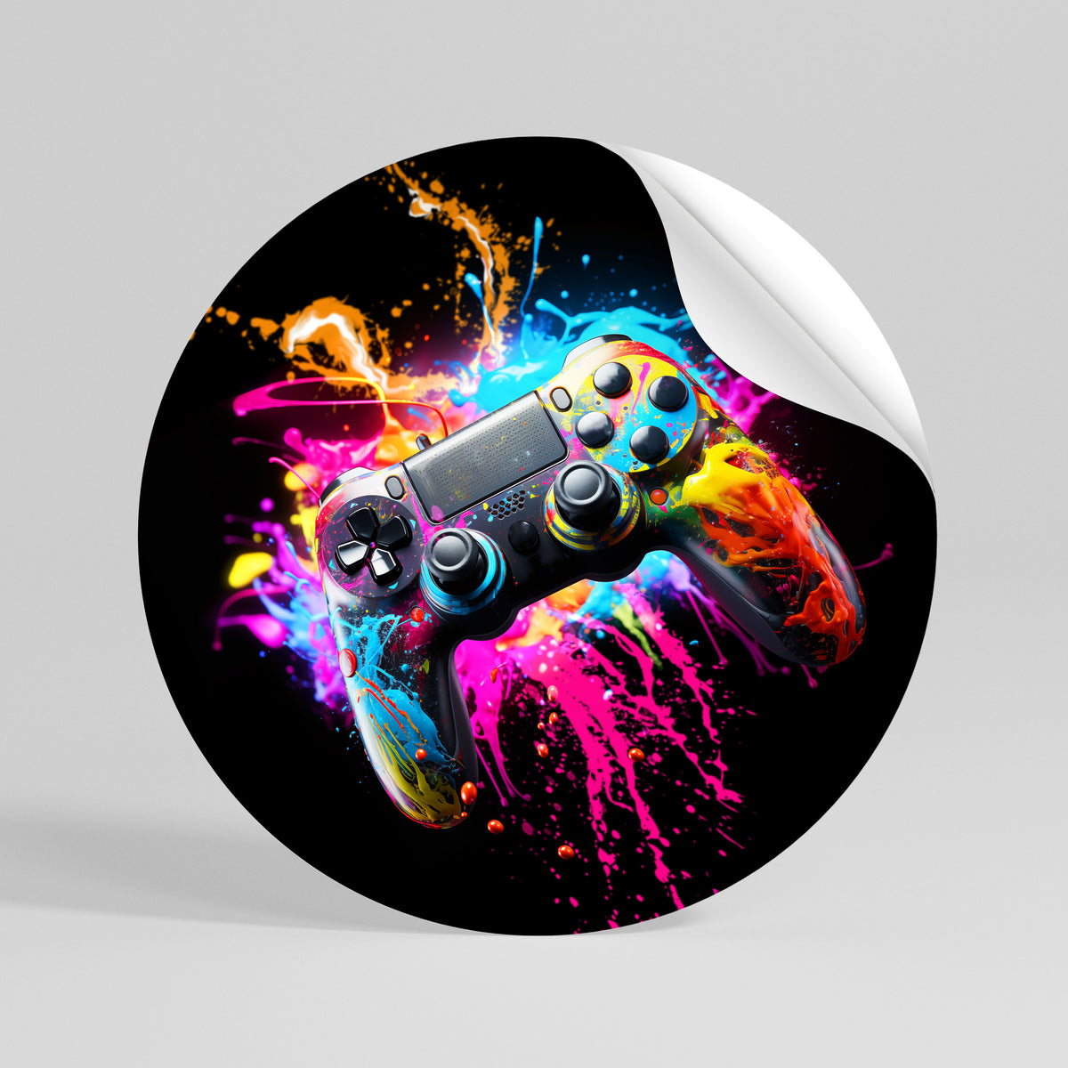 GAMING LUSH Peel and Stick Round Sticker