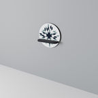 DAWN MOSAIC Prateleira Redonda Decorativa em Acabamento Preto