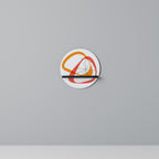 VIBRANT SUMMIT Prateleira Redonda Decorativa em Acabamento Preto