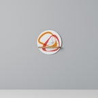 VIBRANT SUMMIT Prateleira Redonda Decorativa em Efeito Carvalho