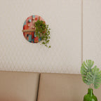 COLORBURST CONSTRUCT Prateleira Oval Decorativa em Efeito Carvalho