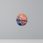 INKED ILLUSIONS Prateleira Oval Decorativa em Acabamento Preto