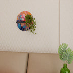 INKED ILLUSIONS Prateleira Oval Decorativa em Acabamento Preto