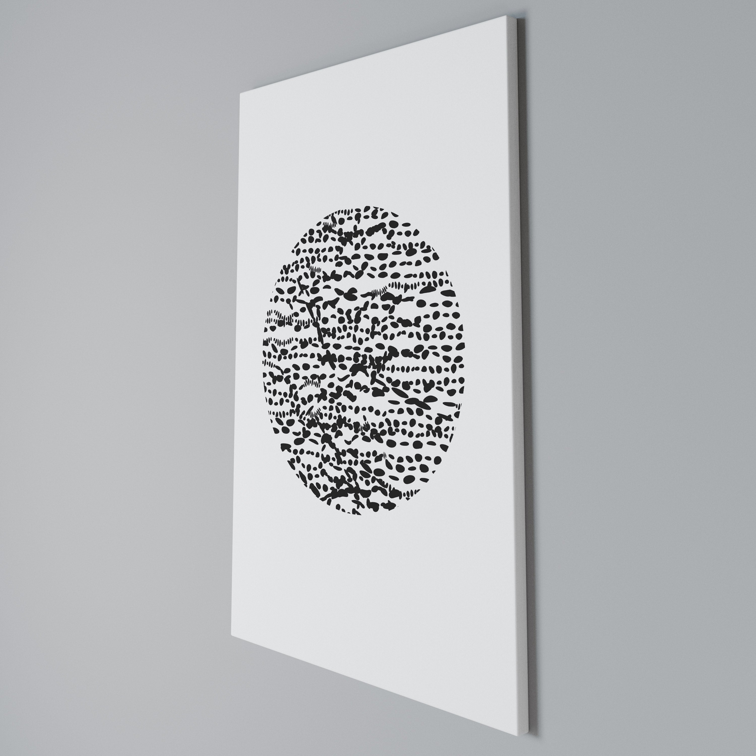 LUNAR LOOM Quadro em tela vertical