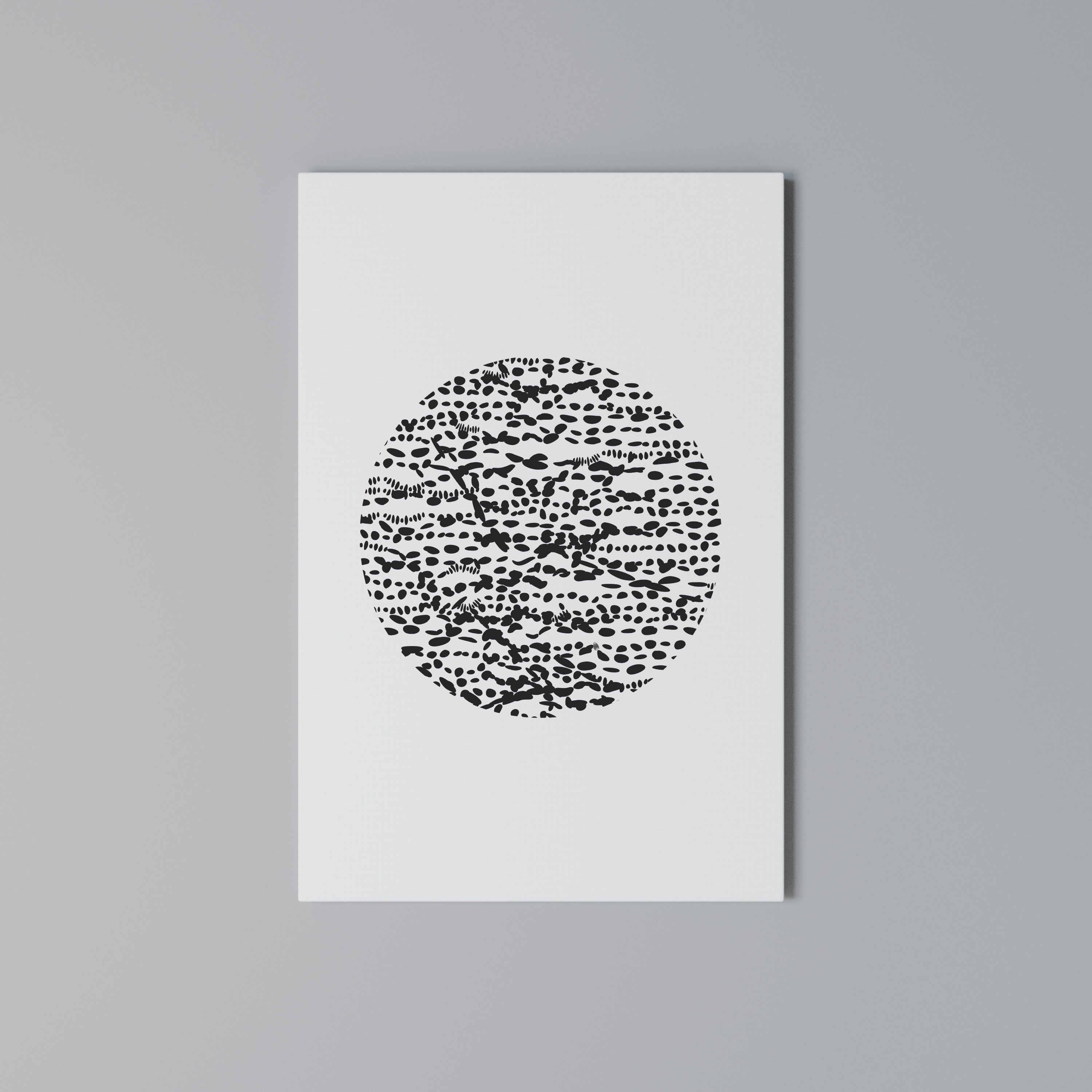 LUNAR LOOM Quadro em tela vertical