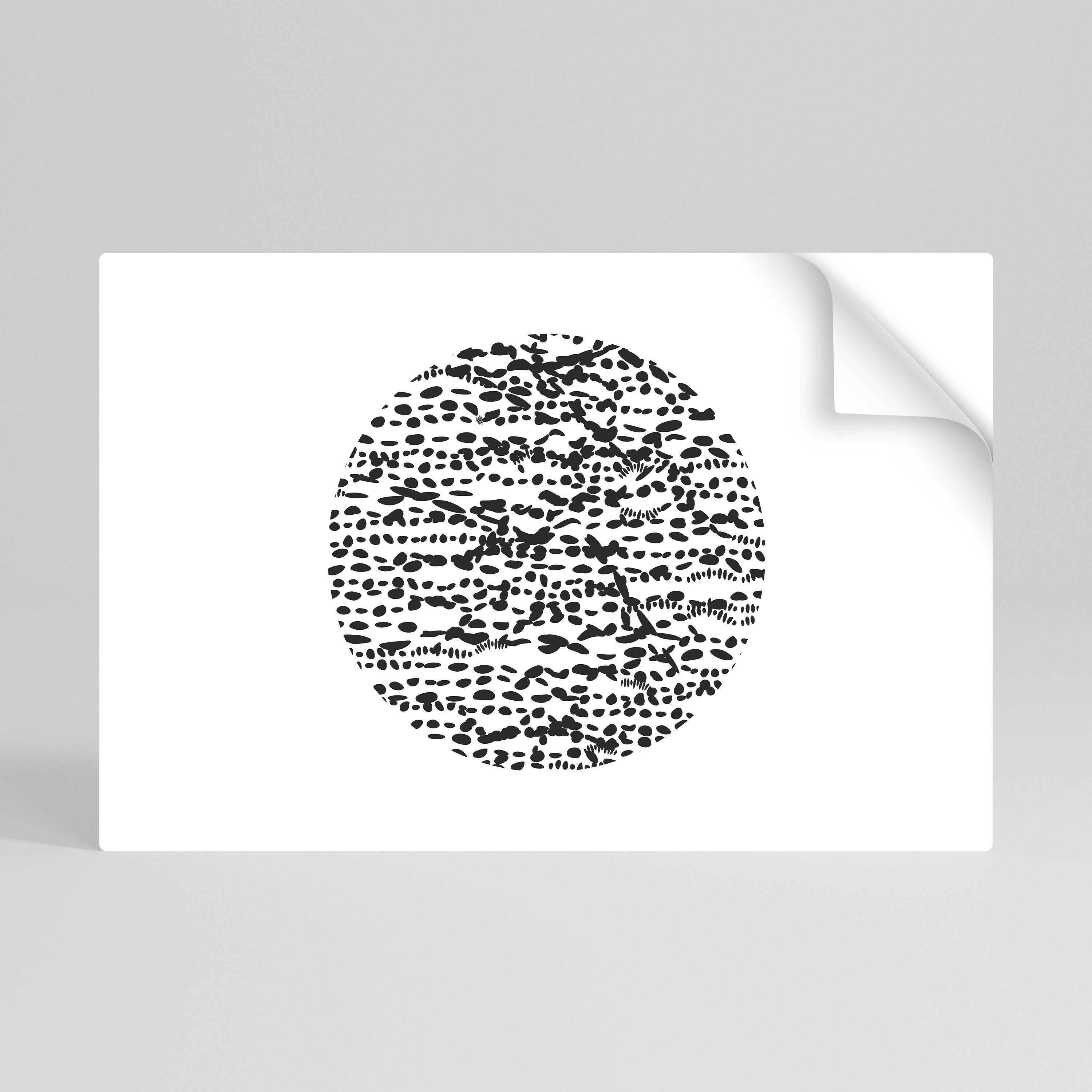 LUNAR LOOM Poster Horizontal Autocolante