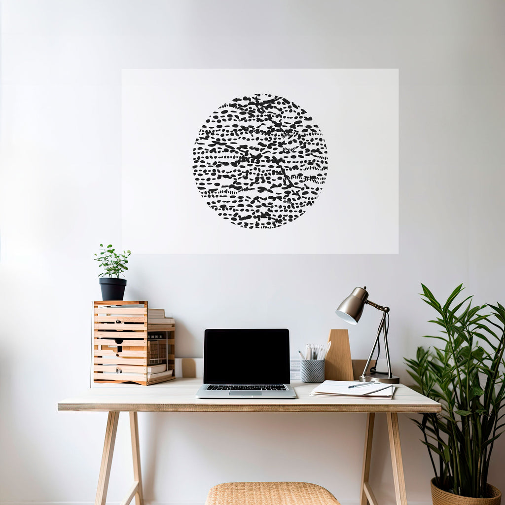 LUNAR LOOM Peel and Stick Horizontal Poster