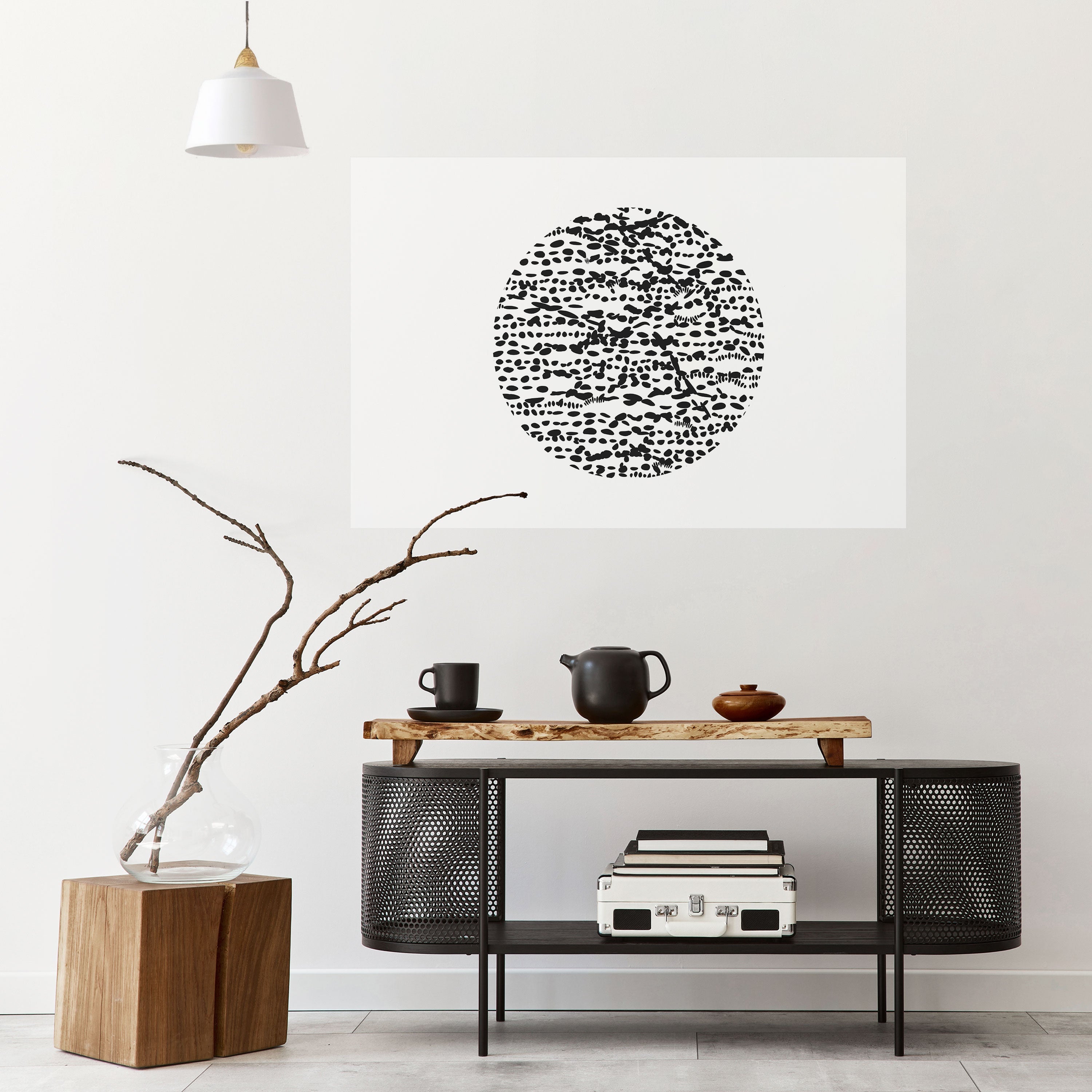 LUNAR LOOM Poster Horizontal Autocolante