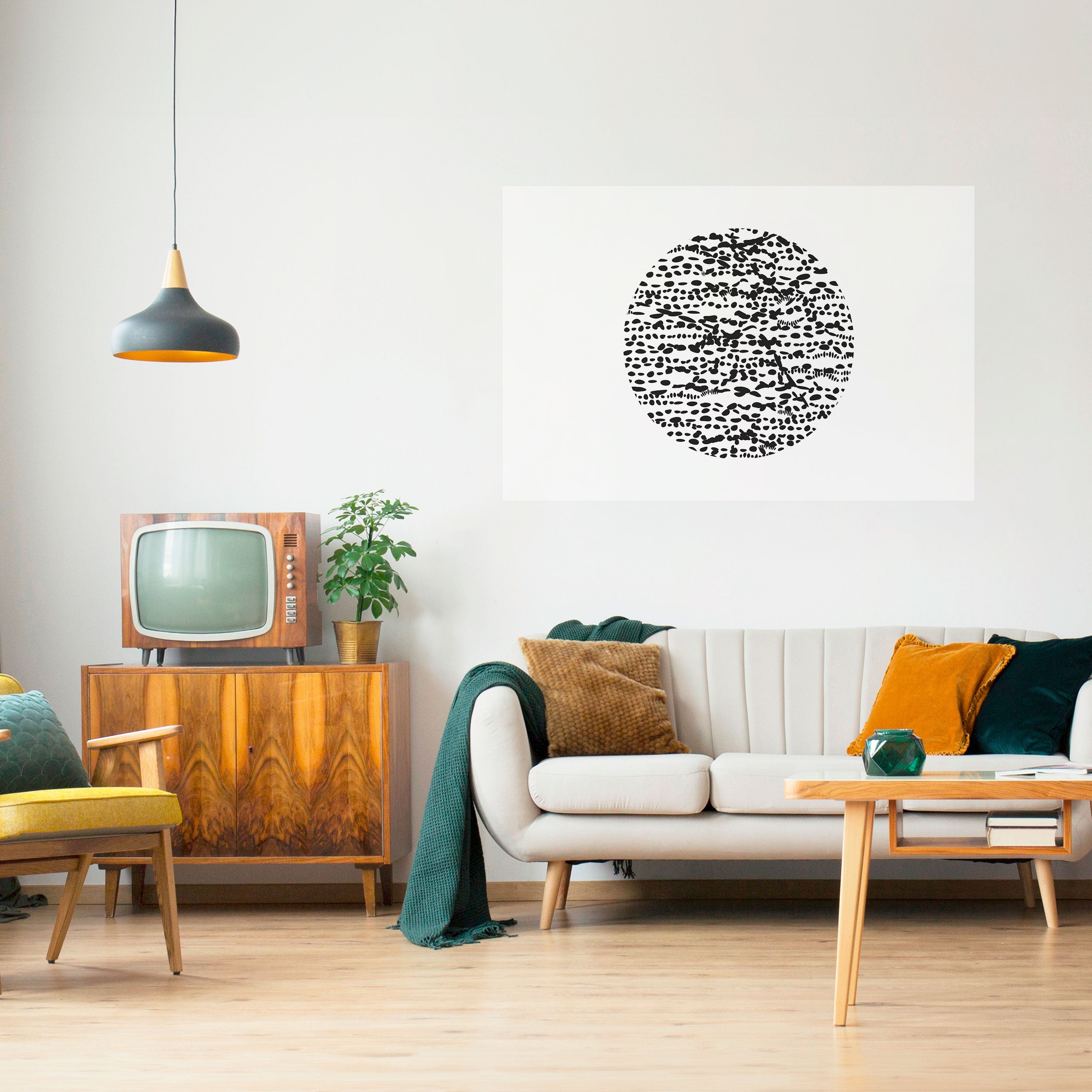 LUNAR LOOM Poster Horizontal Autocolante