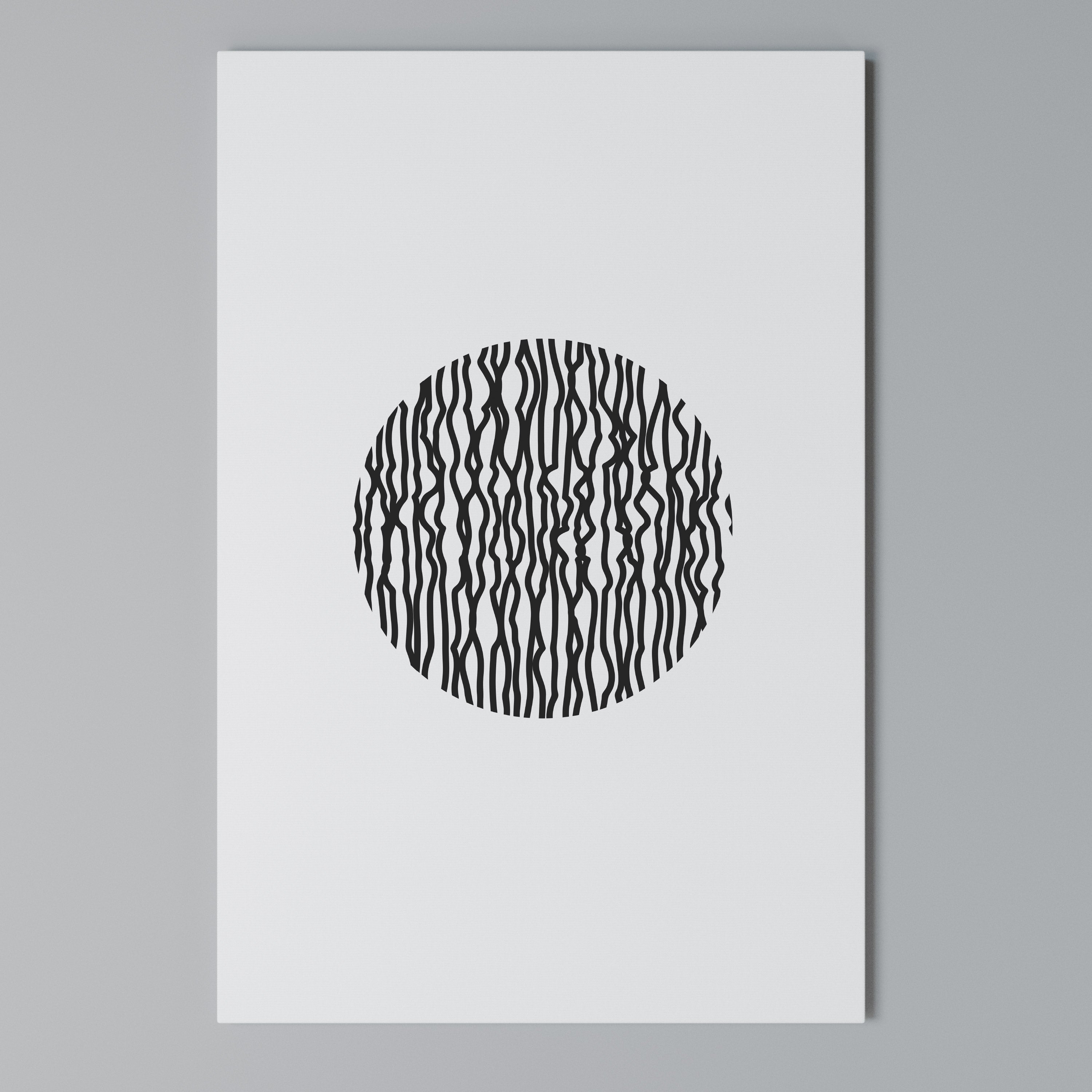 LUNA LINES Quadro em tela vertical