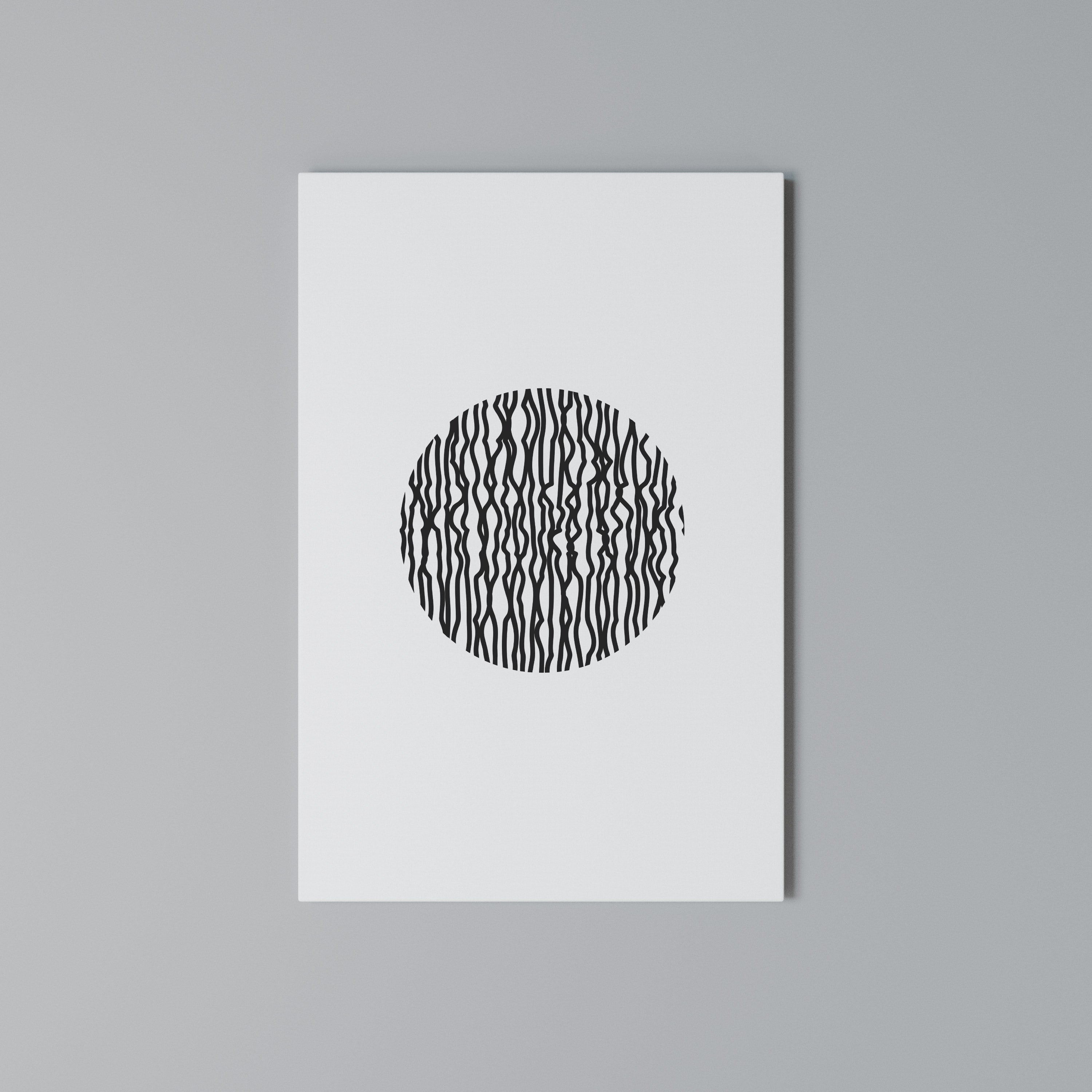 LUNA LINES Quadro em tela vertical