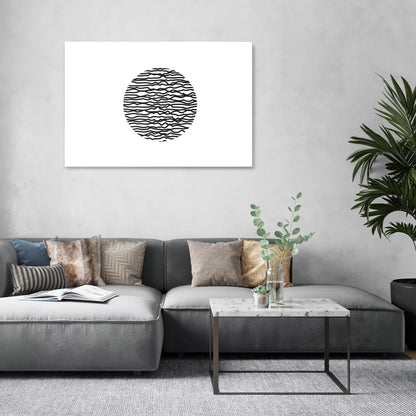 LUNA LINES Horizontal Canvas Print