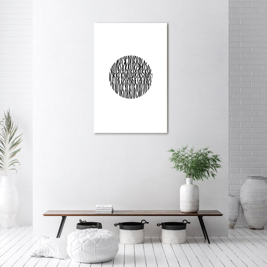 LUNA LINES Quadro em tela vertical
