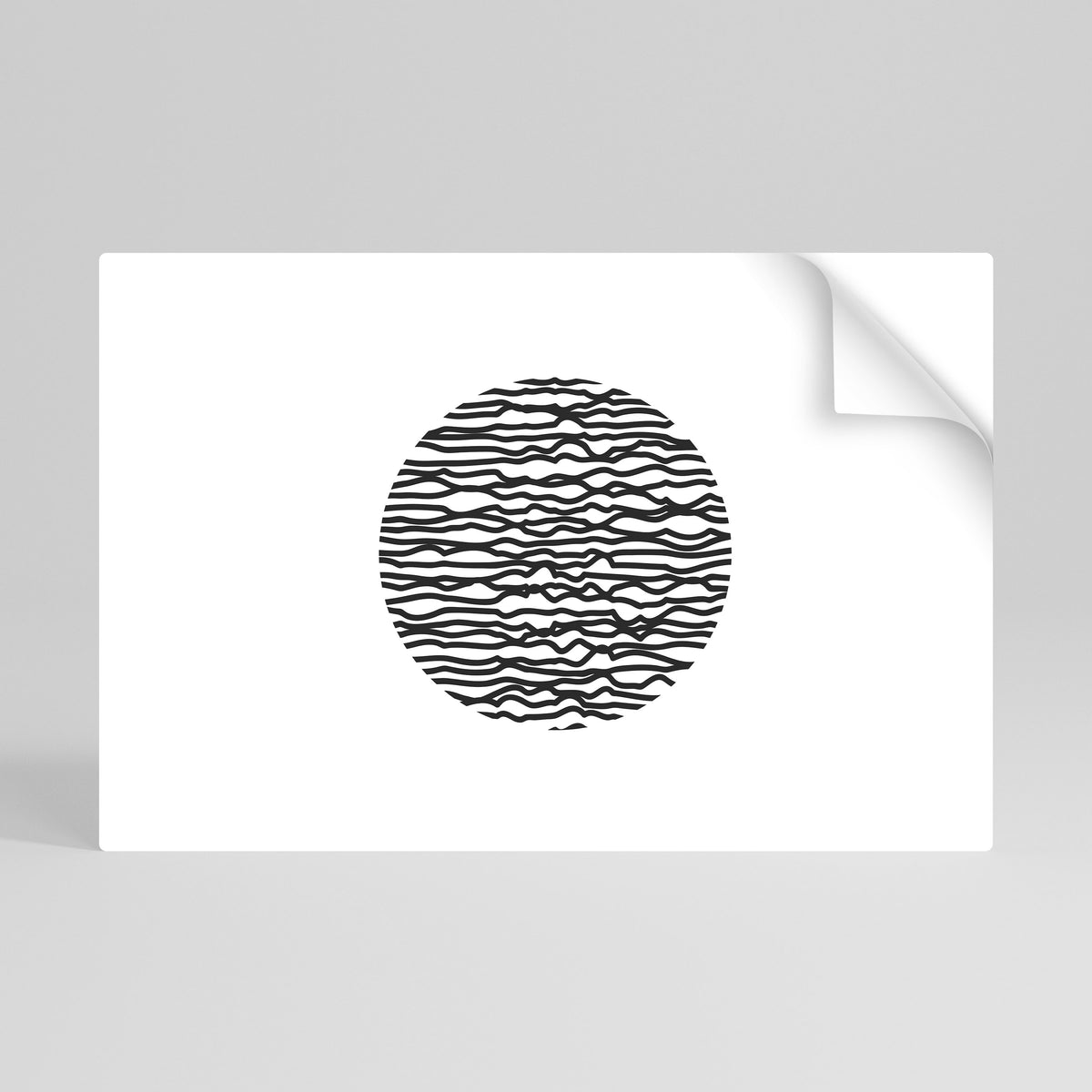 LUNA LINES Póster Autocolante Horizontal