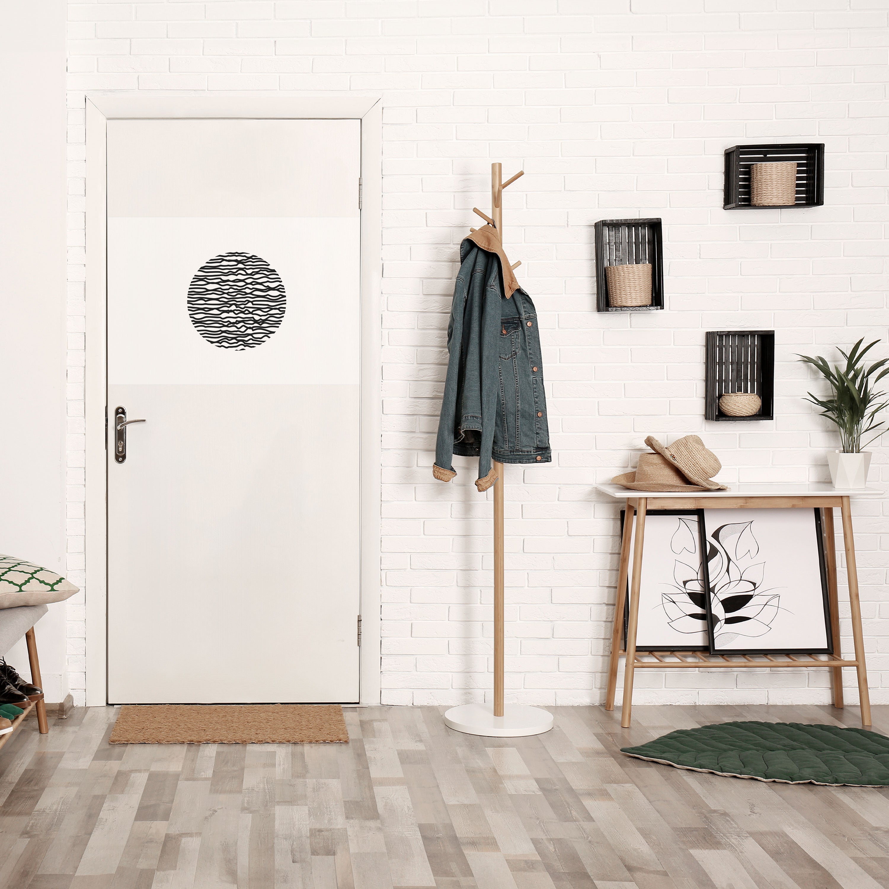 LUNA LINES Peel and Stick Horizontal Poster