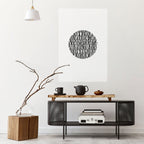 LUNA LINES Peel and Stick Vertical Poster