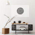 LUNA LINES Peel and Stick Horizontal Poster