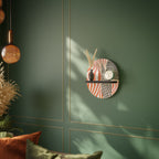 SUBLIME SYNTHESIS Oval Art Shelf In Black Finish