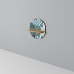 SHROUDED SHAPES Prateleira Oval Decorativa em Efeito Carvalho