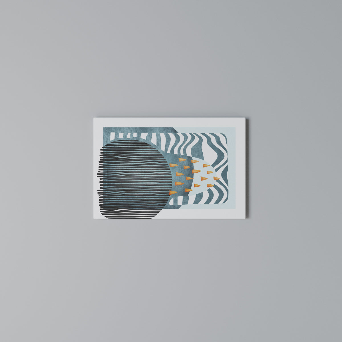 SHROUDED SHAPES Horizontal Canvas Print