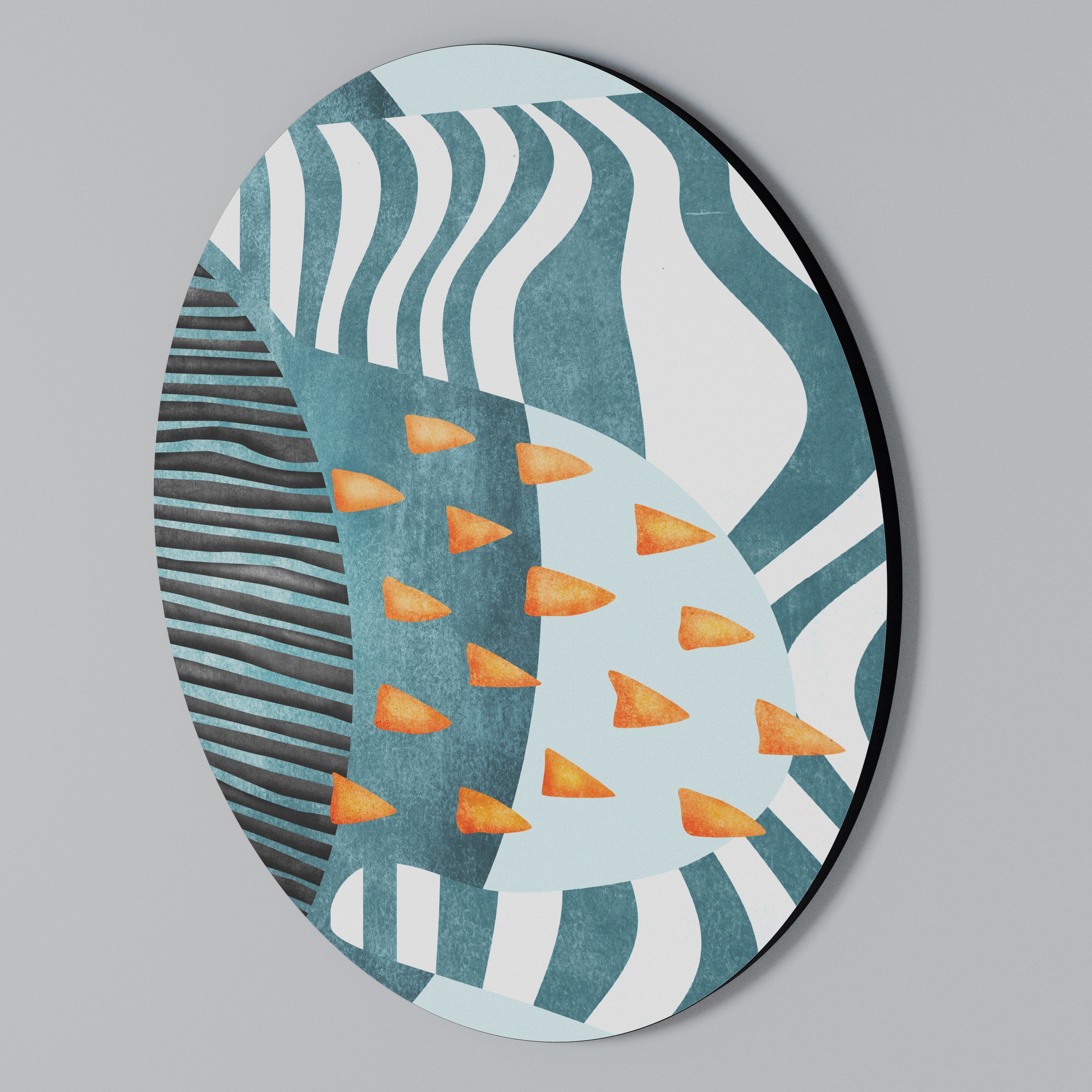 SHROUDED SHAPES Arte de Parede Redonda