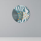 SHROUDED SHAPES Quadro Redondo Decorativo