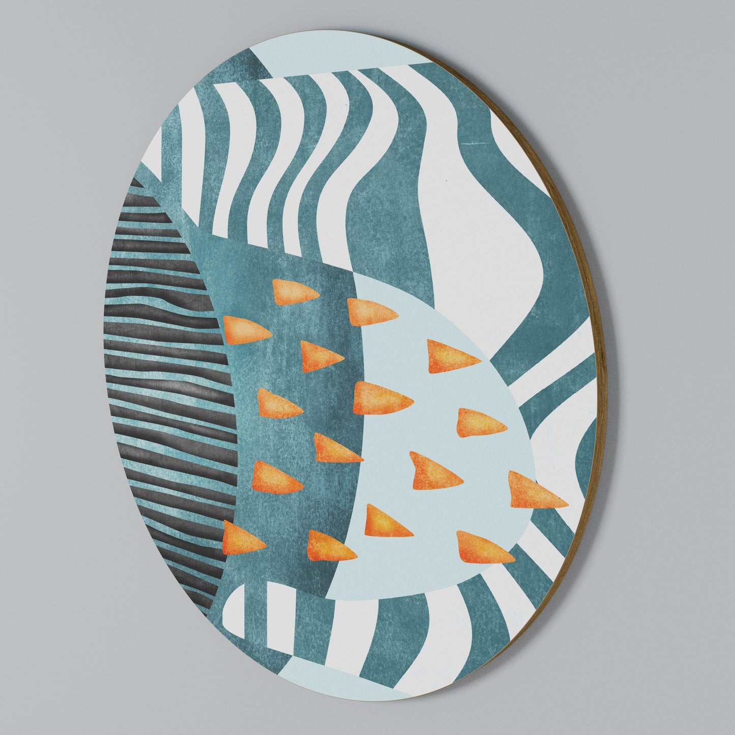SHROUDED SHAPES Arte de Parede Redonda
