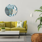 SHROUDED SHAPES Quadro Redondo Decorativo