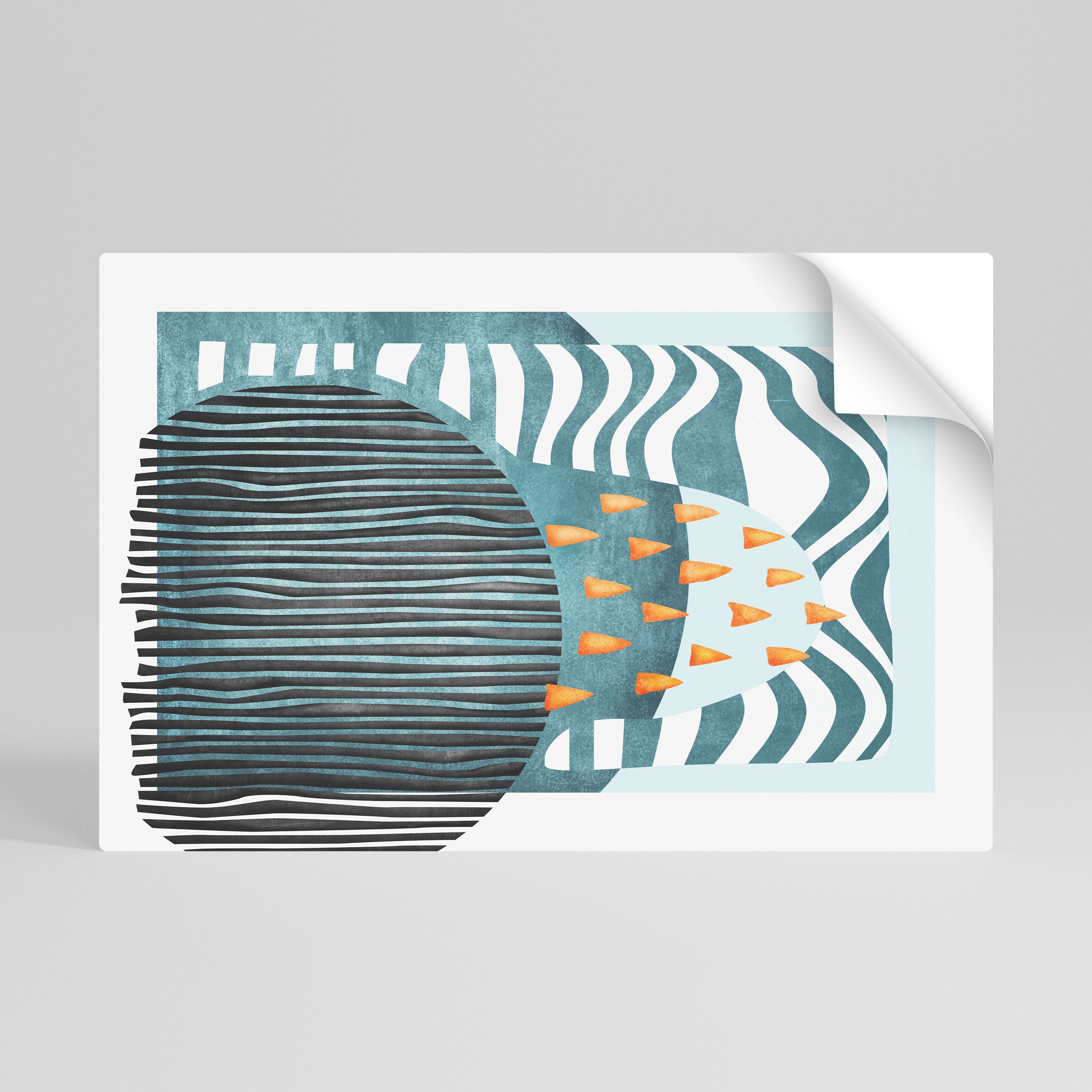 SHROUDED SHAPES Poster Horizontal Autocolante