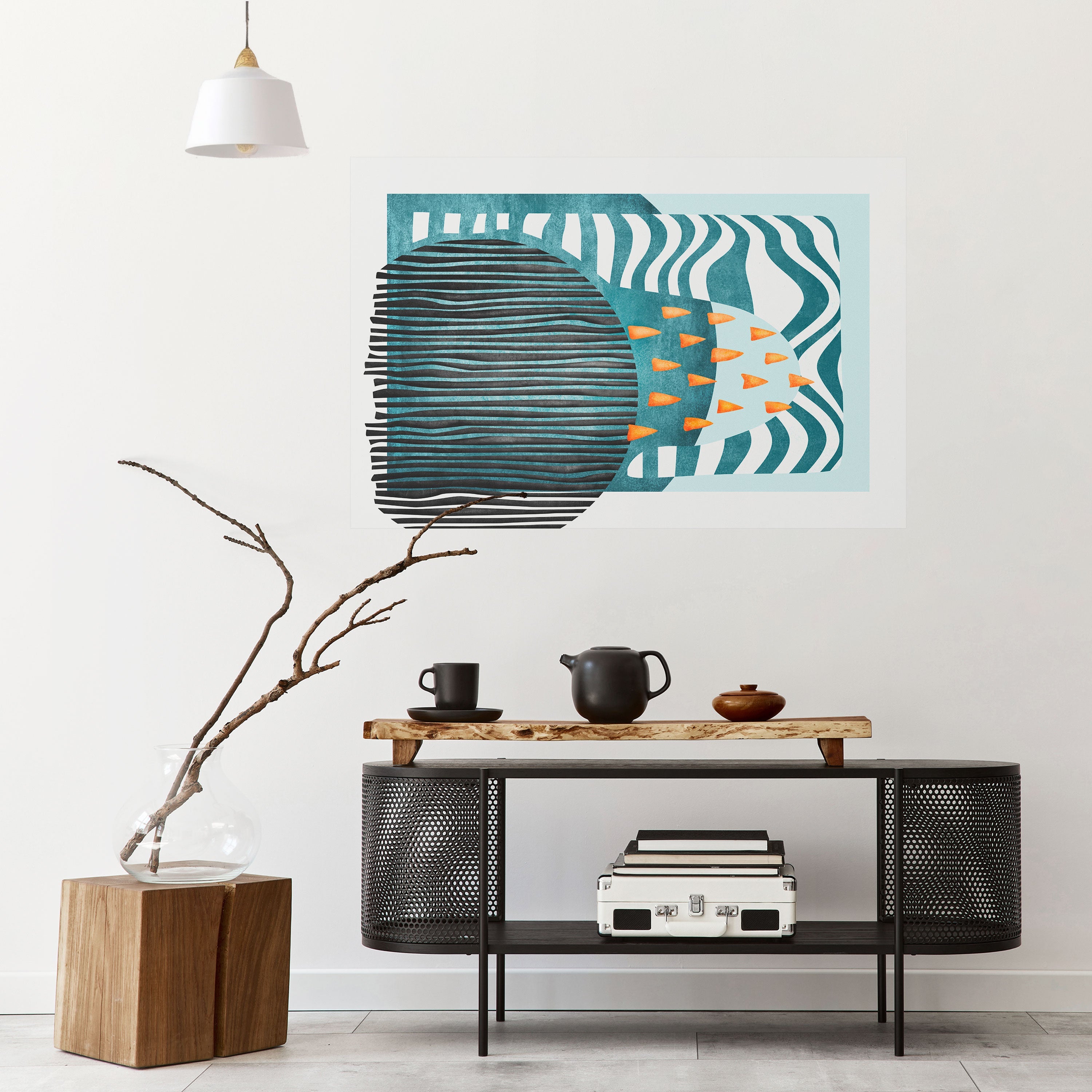 SHROUDED SHAPES Poster Horizontal Autocolante