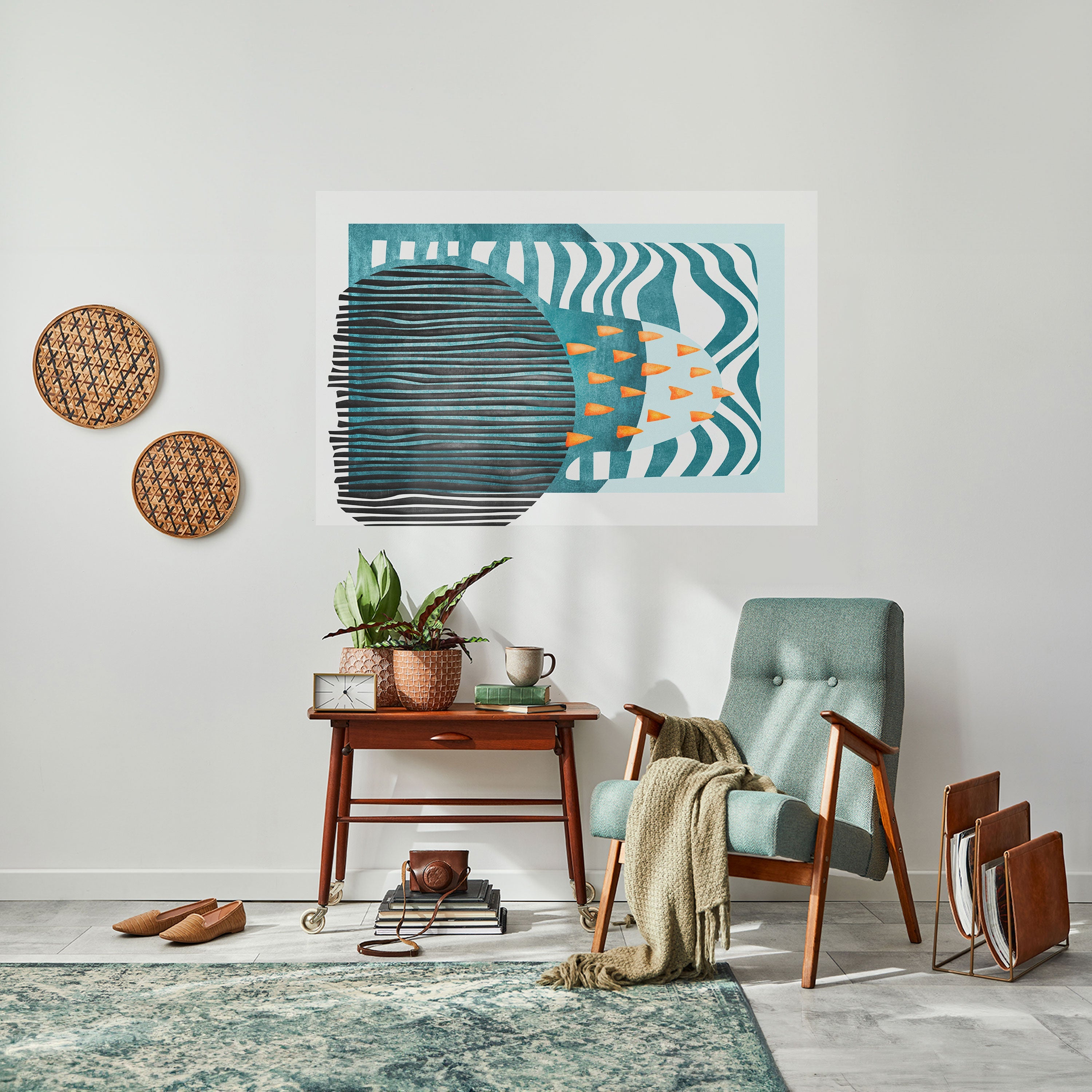 SHROUDED SHAPES Poster Horizontal Autocolante