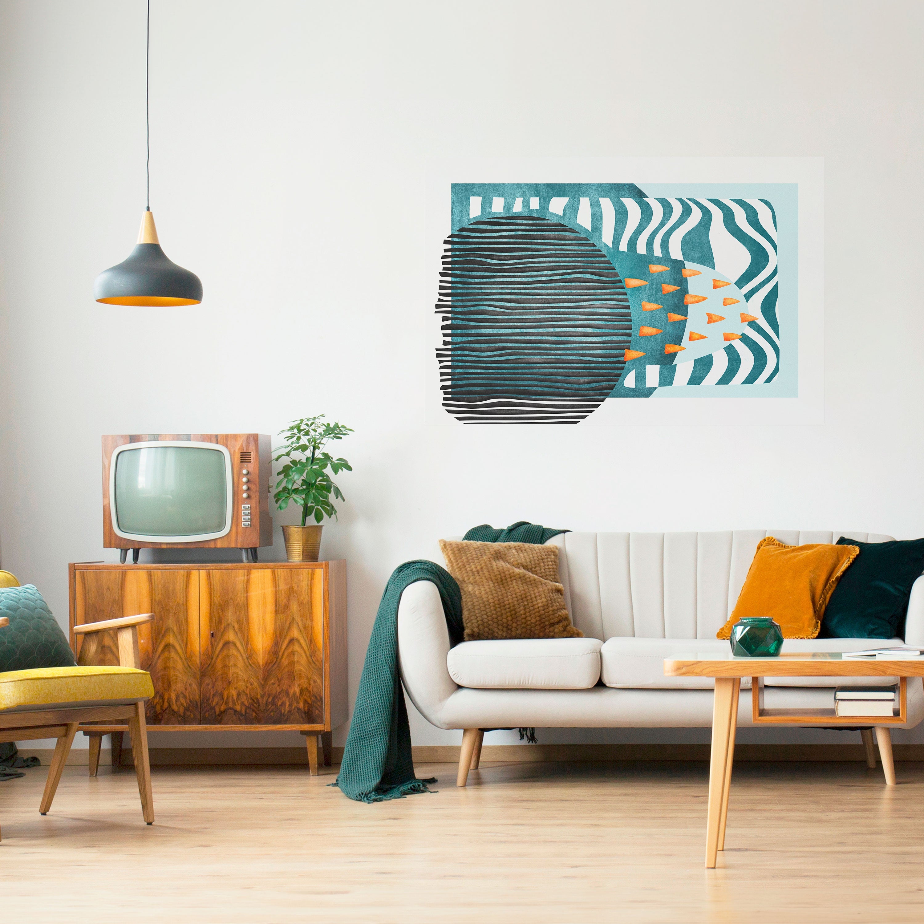 SHROUDED SHAPES Poster Horizontal Autocolante