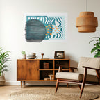 SHROUDED SHAPES Peel and Stick Horizontal Poster