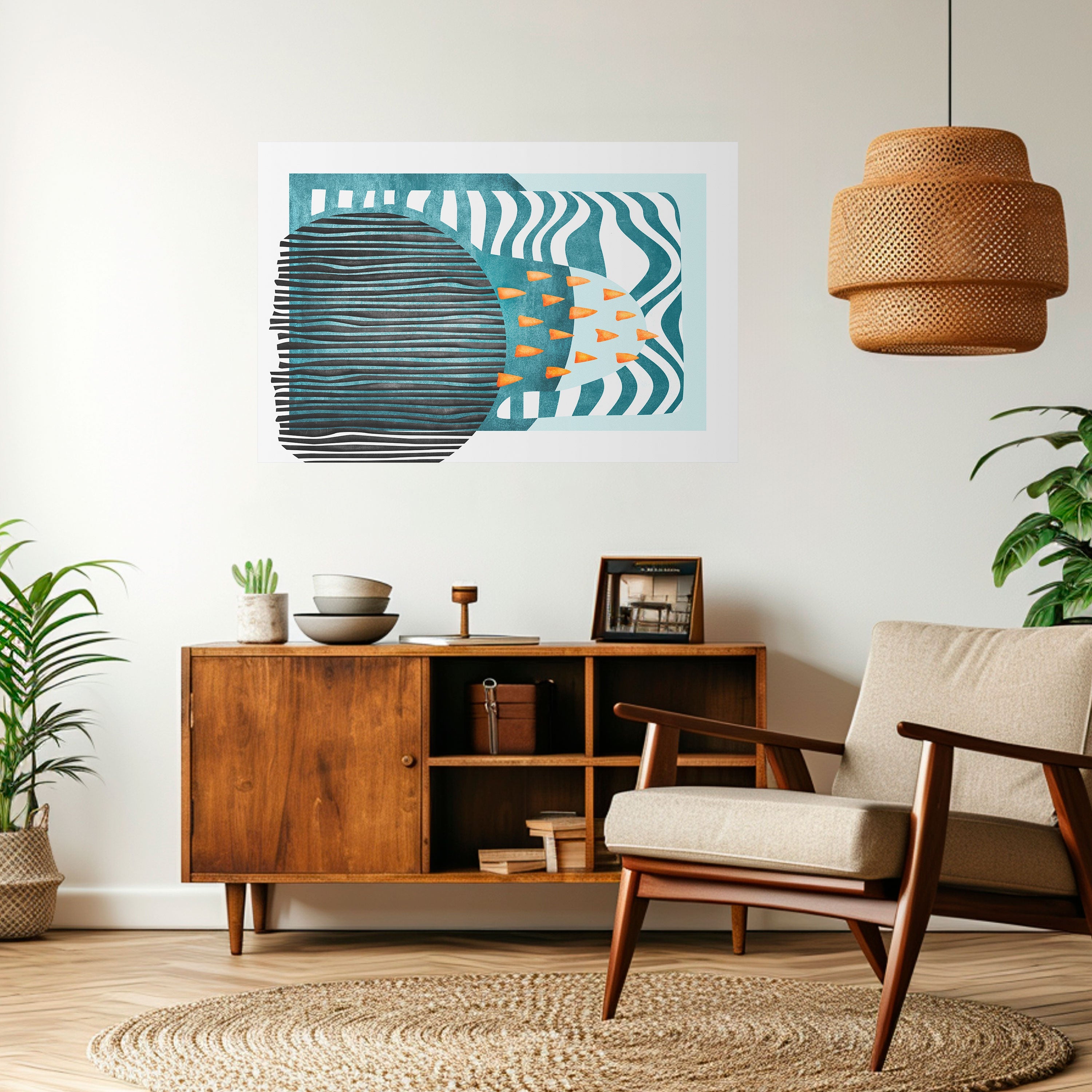 SHROUDED SHAPES Poster Horizontal Autocolante