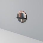 WHISPERS OF FORM Prateleira Oval Decorativa em Acabamento Preto