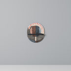 WHISPERS OF FORM Prateleira Oval Decorativa em Acabamento Preto