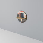 WHISPERS OF FORM Prateleira Oval Decorativa em Efeito Carvalho