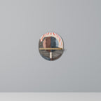 WHISPERS OF FORM Prateleira Oval Decorativa em Efeito Carvalho