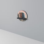 WHISPERS OF FORM Prateleira Redonda Decorativa em Acabamento Preto